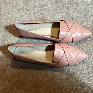 Cole Haan Camila Skimmer Leather Flats in Mahogany Rose Sz 7.5
